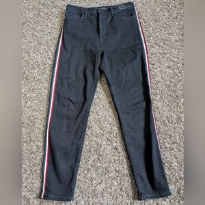 Banana Republic Black High-Rise Skinny Crop Cotton 26" Jeans Women's 29 NEW